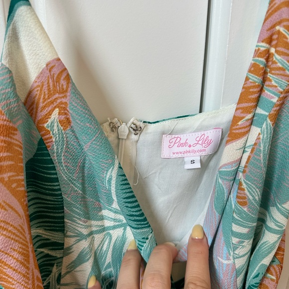 Camisole Ruffled Wrap Romper - Picture 3 of 3